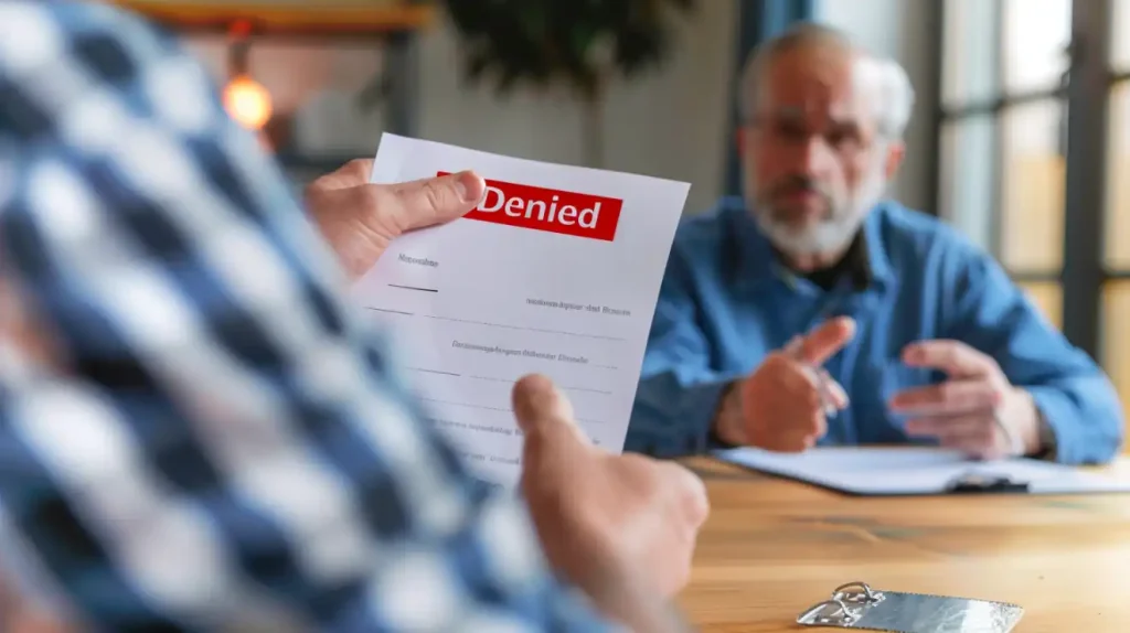 Insurance denial letter due to knob and tube wiring in older homes.