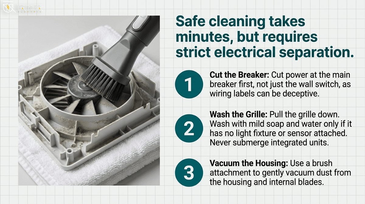 Bathroom fan maintenance