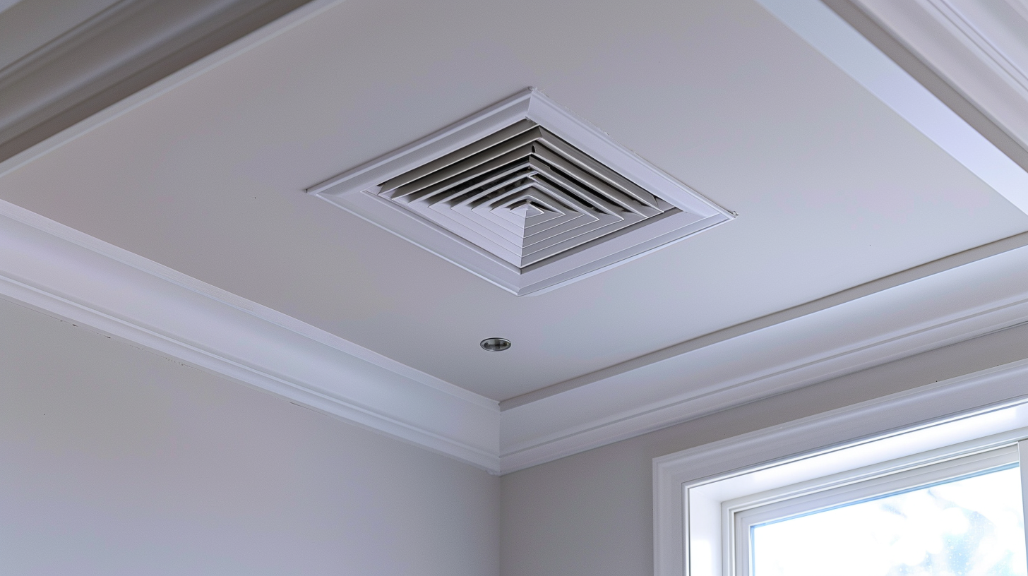 bathroom fan replacement by electrician in modern home