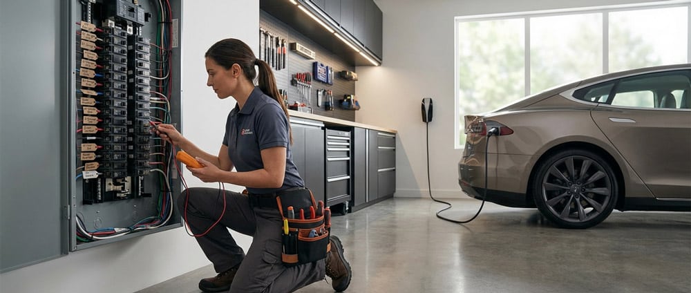 How to Safely Run Wiring for a Garage EV Charger